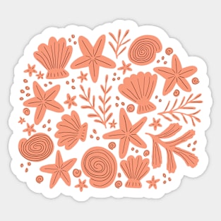 Treasures from the beach - Coral Sticker